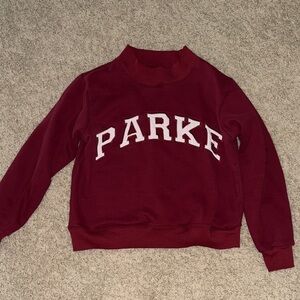 Parke Maroon Mockneck S/M